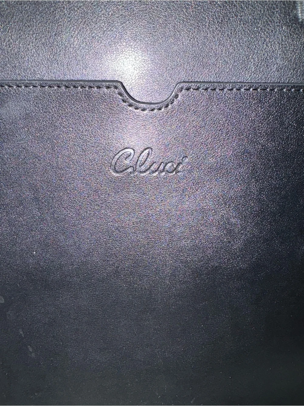 Cluci black leather